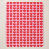 Rote Valentinsherzen Sherpadecke (Vorderseite)
