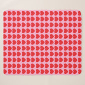 Rote Valentinsherzen Sherpadecke (Vorderseite (Horizontal))