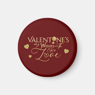 Rote Valentinstag-Geschenke Magnet