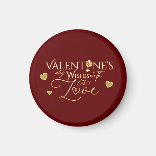 Rote Valentinstag-Geschenke Magnet (Vorne)