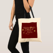 Rote Valentinstagsgeschenke Tragetasche (Vorderseite (Produkt))