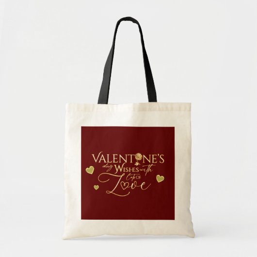 Rote Valentinstagsgeschenke Tragetasche (Vorne)