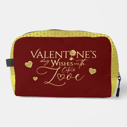 Rote Valentinstagsgeschenke Waschbeutel (Vorderseite)