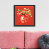 Rote Vasenäpfel Leinwanddruck (Insitu (Wohnzimmer))