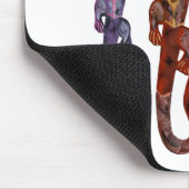 Rote Veilchenblüte Mousepad (Ecke)