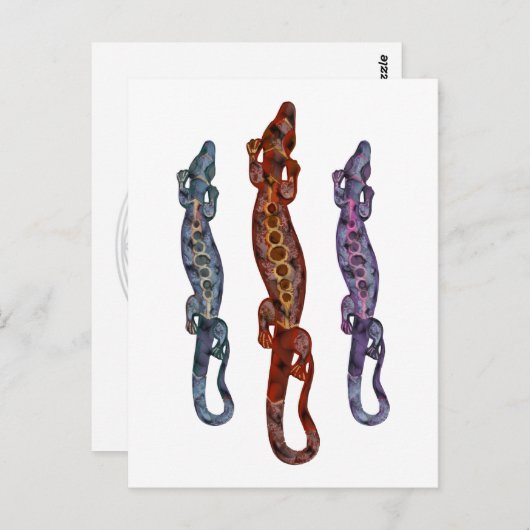 Rote Veilchenblüte Postkarte (Vorne/Hinten)