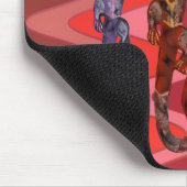 Rote Veilchenblüte | Sinusrot Mousepad (Ecke)