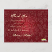 Rote Velvet/Fotos Danke, Postkarten (Rückseite)