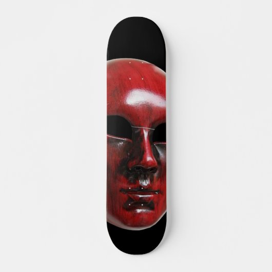 Rote Venedig-Maske Skateboard (Vorne)