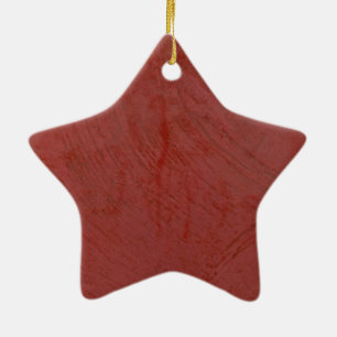 Rote venezianische Stuckimitation - Faux-Finish Keramikornament