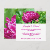 Rote Verlobung Einladung (Vorne/Hinten)