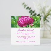 Rote Verlobung Einladung (Stehend Vorderseite)