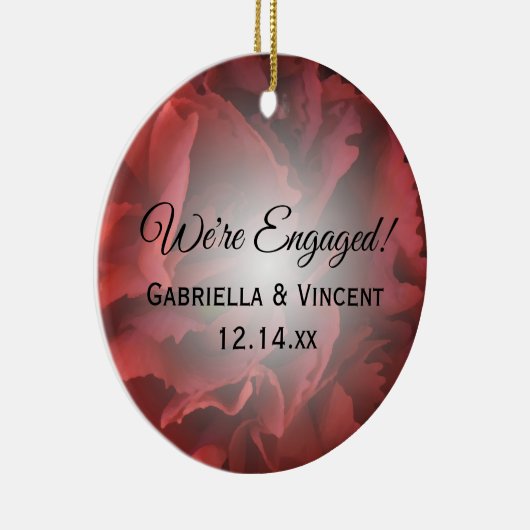 Rote Verlobung Keramikornament (Rechts)