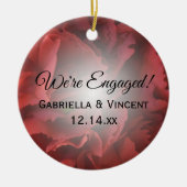 Rote Verlobung Keramikornament (Vorne)