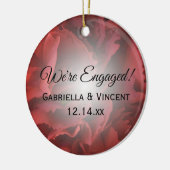 Rote Verlobung Keramikornament (Links)