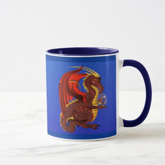 Rote Vermögens-Drache-Tasse Tasse (Rechts)