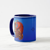 Rote Vermögens-Drache-Tasse Tasse (Vorderseite Links)