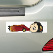 Rote Vermögens-Geisha Autoaufkleber (Auf Auto)