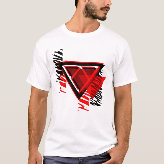 Rote VerschiebungVerzey Logo T-Shirt (Vorderseite)