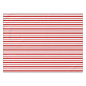 Rote vertikale Streifen Tischdecke (Vorderseite (Horizontal))