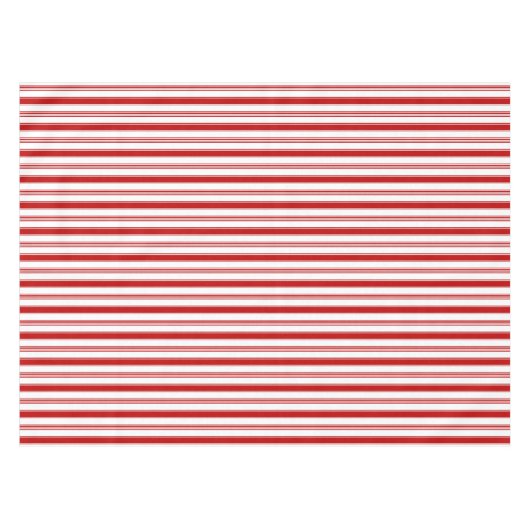 Rote vertikale Streifen Tischdecke (Vorderseite (Horizontal))