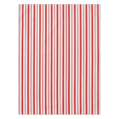Rote vertikale Streifen Tischdecke (Vorderseite)