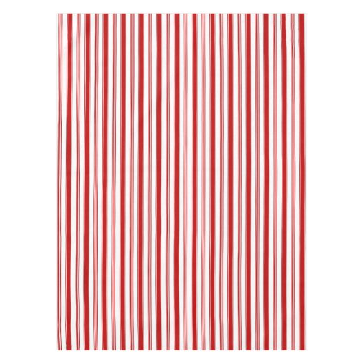 Rote vertikale Streifen Tischdecke (Vorderseite)