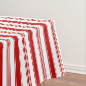 Rote vertikale Streifen Tischdecke (Beispiel)