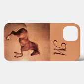 ROTE VERURSACHUNG, Antirosa Monogramm Case-Mate iPhone Hülle (Rückseite (Horizontal))