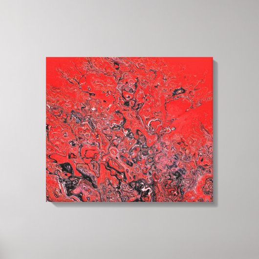 Rote Verwirrtheit Leinwanddruck (Vorderseite)