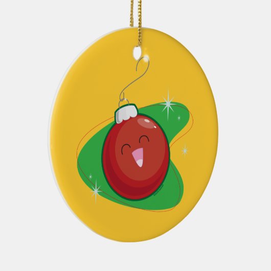 Rote Verzierung Keramikornament (Rechts)