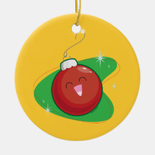 Rote Verzierung Keramikornament