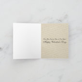 Rote Vintage elegante Valentinstag-Karte Feiertagskarte (Innenseite)