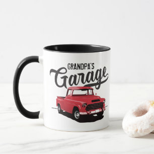 Rote Vintage-LKW-Spezialkaffeetasse Tasse