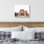 Rote Vintage Oldtimer Sammler Leinwand Art (Insitu (Schlafzimmer))