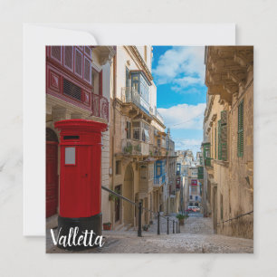 Rote Vintage Postbox in Malta