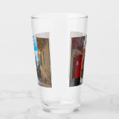 Rote Vintage Postbox in Malta Glas (Rechts)