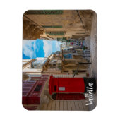 Rote Vintage Postbox in Malta Magnet (Vertikal)