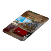 Rote Vintage Postbox in Malta Magnet (Linke Seite)