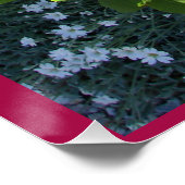 Rote Vintage Rose Blumengarten Rose Plakat Poster (Ecke)