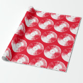 Rote Vinyl-Schallplatte Geschenkpapier (Ungerollt)
