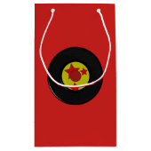 Rote Vinylaufzeichnung Kleine Geschenktüte (Rückseite)