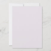Rote Violette Mohn-Hochzeit Einladung (Rückseite)
