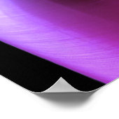 Rote + violette Stahlflaschen schwarzer Hintergrun Poster (Ecke)
