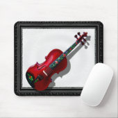 ROTE VIOLINE - MOUSEPAD-IN SCHWARZER RAHMEN MOUSEPAD (Mit Mouse)