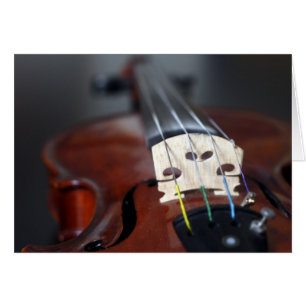 Rote Violinen-Karte