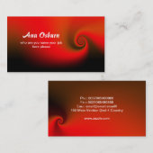 rote Visitenkarte (Vorne/Hinten)