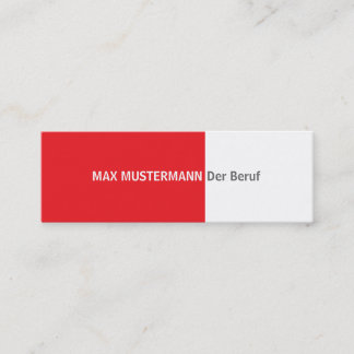 Rote Visitenkarte