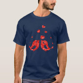 Rote Vögel T-Shirt (Vorderseite)