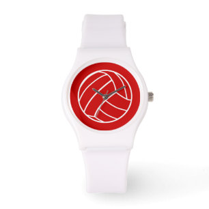 Rote Volleyball-Uhr Armbanduhr